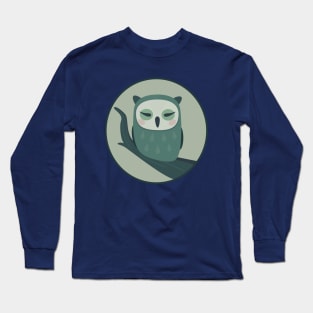 Sleeping Owl T-Shirt Long Sleeve T-Shirt